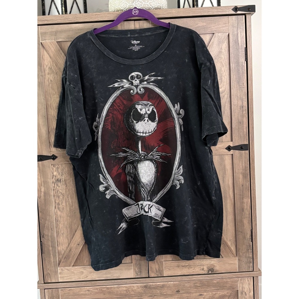 Disney Nightmare Before Christmas Jack Skellington Mineral Wash Graphic Tee XL